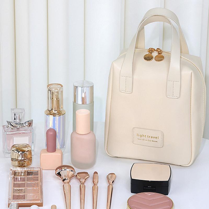 Wasserdichte Waschtasche für Damen Schalen-Kosmetiktasche Tragbare Kosmetik-Reisetasche Hartschalen-Kosmetik-Aufbewahrungstasche