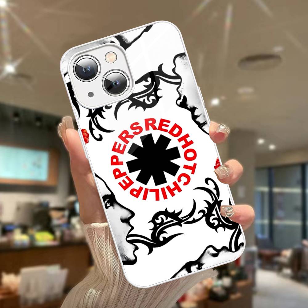

Red Hot Chili P-Peppers Band Tempered Glass For Iphone 14 13 12 11 Pro Mini XS MAX 14Plus X XS XR Cover iphone 13