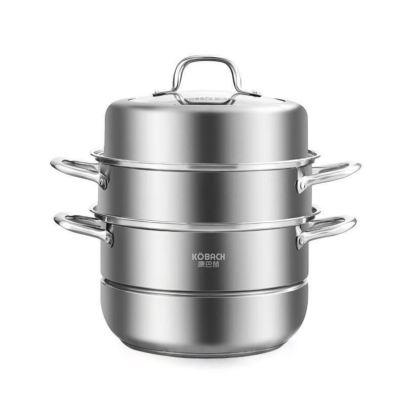 Kangbache 304 Stainless Steel 3-Layer Multifunction Steamer 32cm