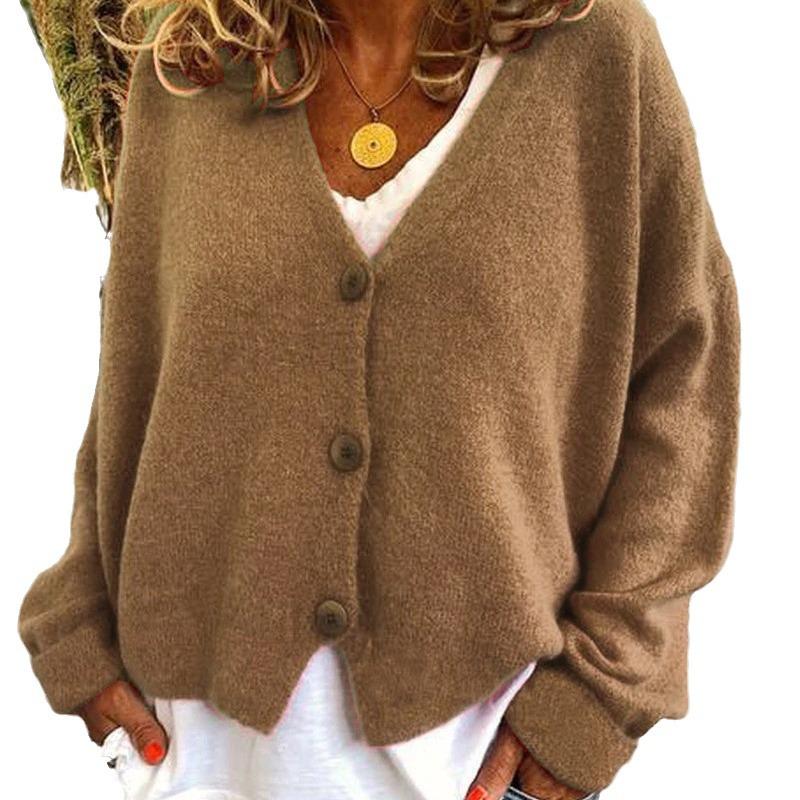 2023 Autumn/Winter Women's Casual Loose Knit Cardigan Sweater
