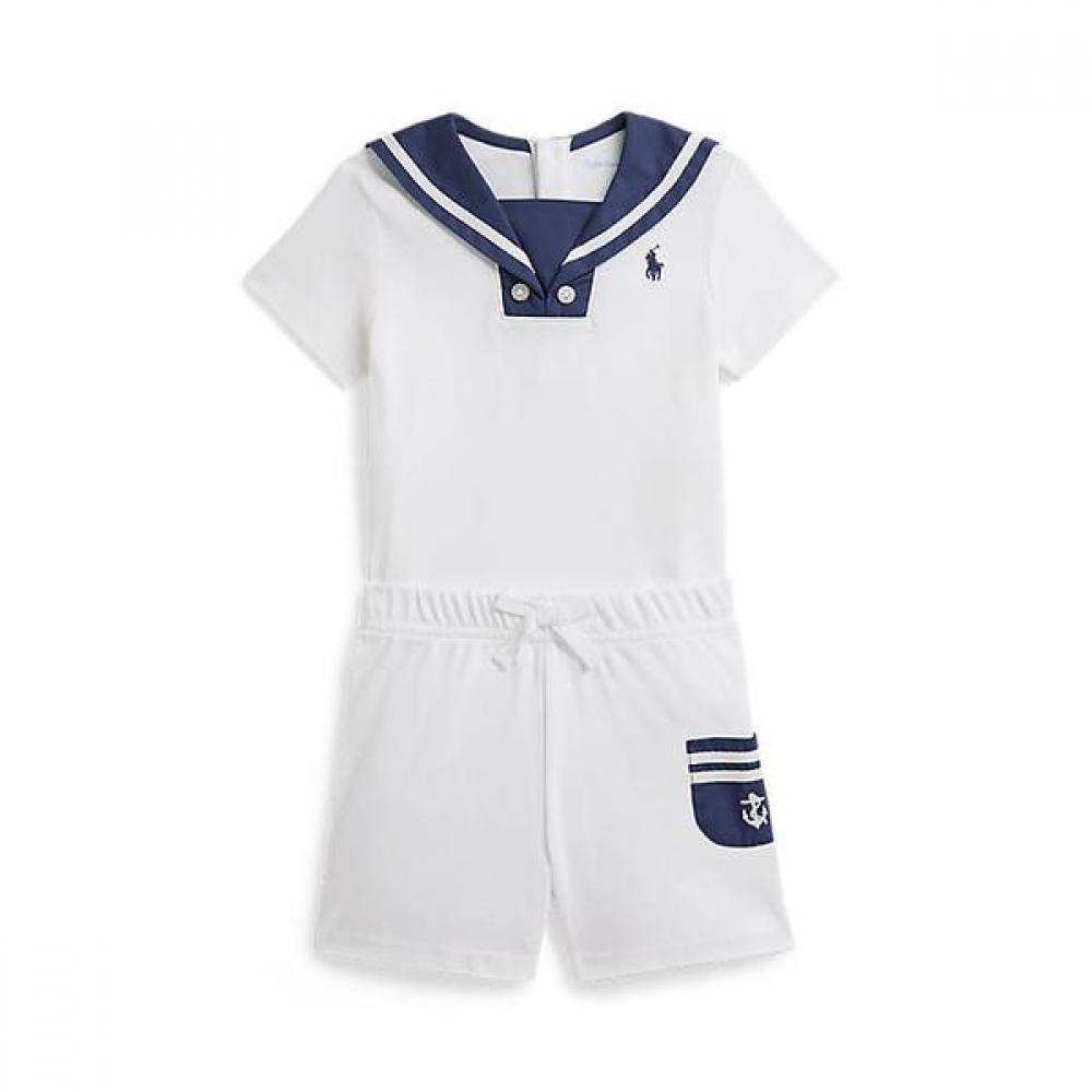 Polo Ralph Lauren Baby Boy Cotton Interlock Sailor Tee   Short Model Cwpo2sti9s20126100 12M