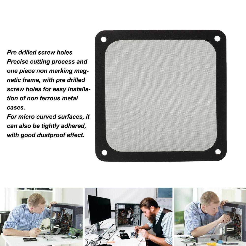 5PCS Nylon Mesh Fan Dust Filter Easy Installation Computer Fan Filter PC Cooler Filter Power Supply