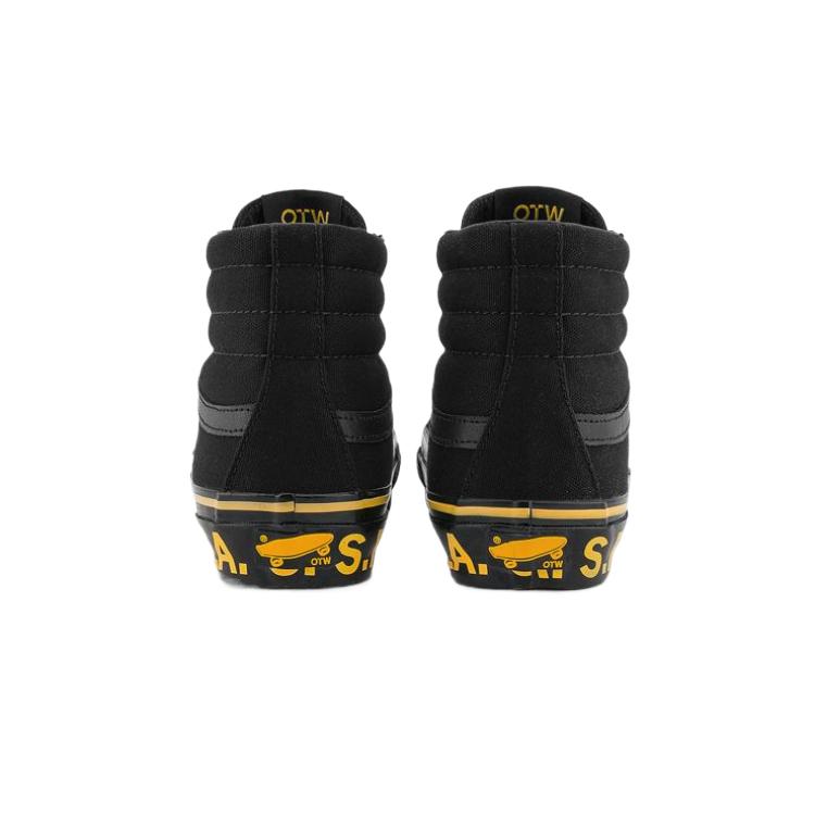 Vans S.R. STUDIO. LA. CA. x Sk8-Hi Reissue 38 Vibram Black Orange Unisex Sneakers VN000S54Y23