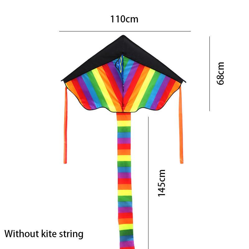Modern Minimalist Style Colorful Triangular Kite For Children And Adults