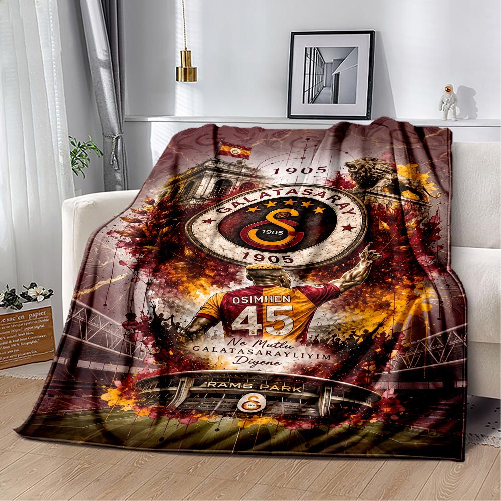 Galatasaray 112 Blanket Ultra-Soft Perfect for Picnics Office Bed All-Season Use Digital Print Perfect Gift for Relatives and Friends