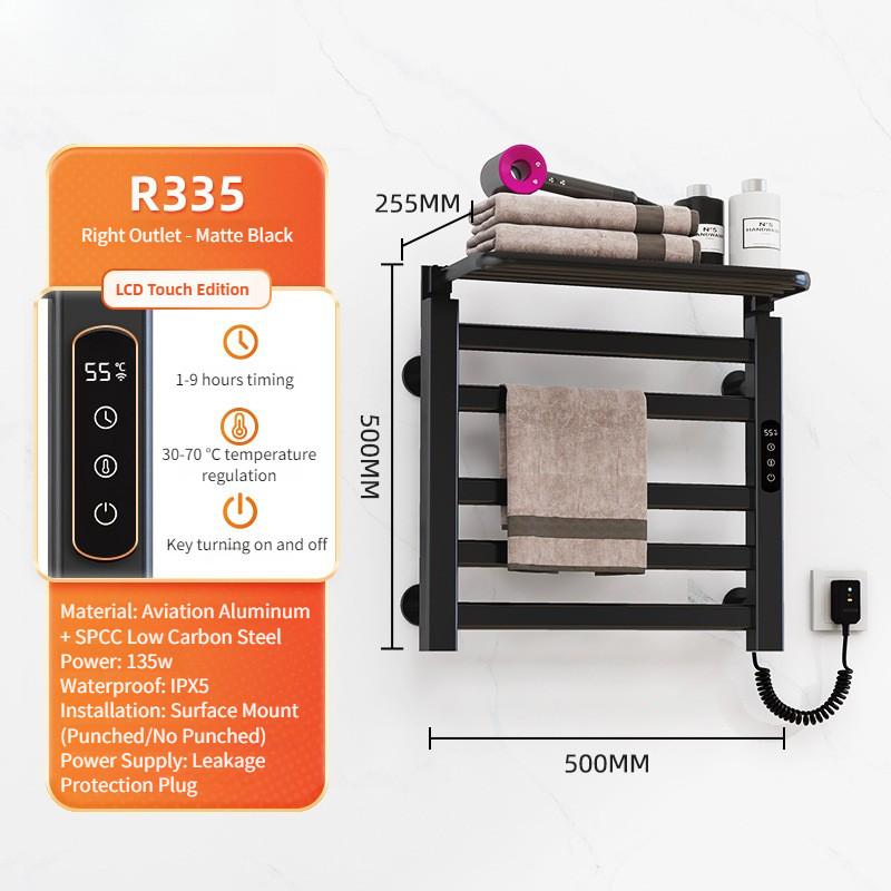 Intelligent Electric Towel Rack Bathroom Constant Temperature Electric Heating Towel Drying Rack Household Towel Storage Rack