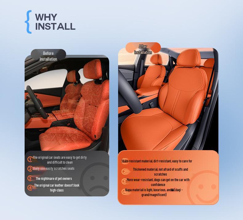 All-Season Ventilated Seat Cushions for Lynk & Co 10 EM-P Model 25, Breathable Modification Accessories.