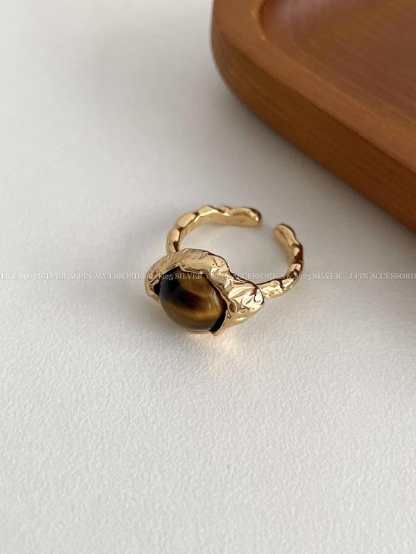 Luxury Geometric Zirconia Open Ring - Elegant and Versatile Hand Jewelry