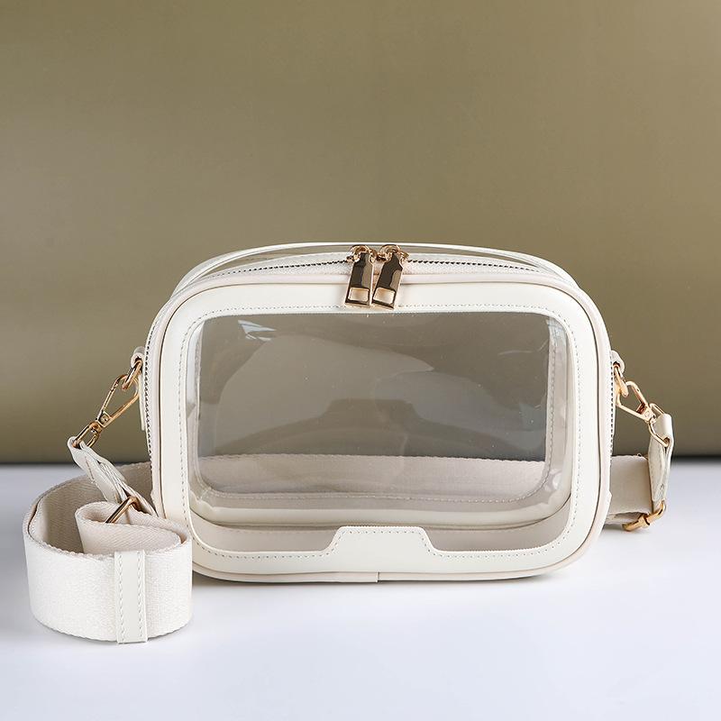New Transparent Crossbody Bag for Women Fashionable Makeup Bag Women's Shoulder Bag