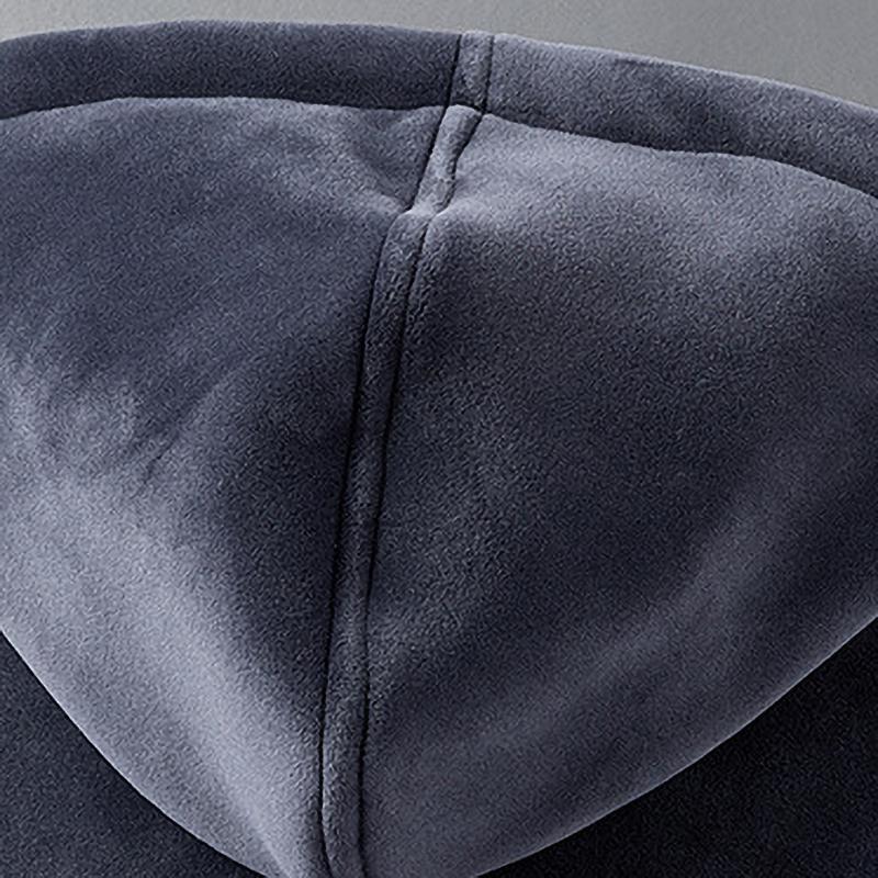 Men's Hoodies VestsXWinter Velvet Thick Tracksuit Casual Wool Men Warm