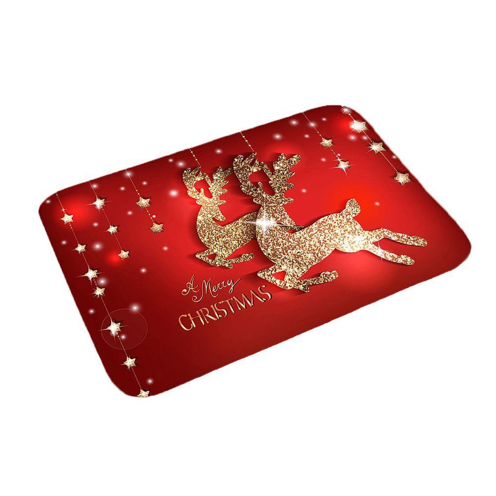 Home Decor Santa Claus Living Room Carpet Outdoor Carpet Xmas Doormat Floor Mat Christmas Mat