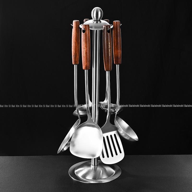 

Набор перфорированной лопатки и половника из нержавеющей стали 304 с деревянной ручкой - Кухонные принадлежности, устойчивые к высоким температурам 304 Stainless Steel Series (Flat Polish)