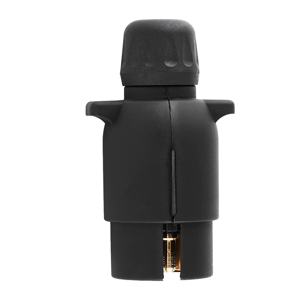 12V Electric Black Plastic 7 Pole Trailer Plug Wiring Connector Adapter for Driving