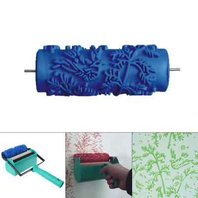 Rodillo de Goma de 5 Pulgadas con Patrón Rodillo de Pintura Perfecto Para Pintura Texturizada y con Purpurina Fácil de Limpiar y Reutilizar