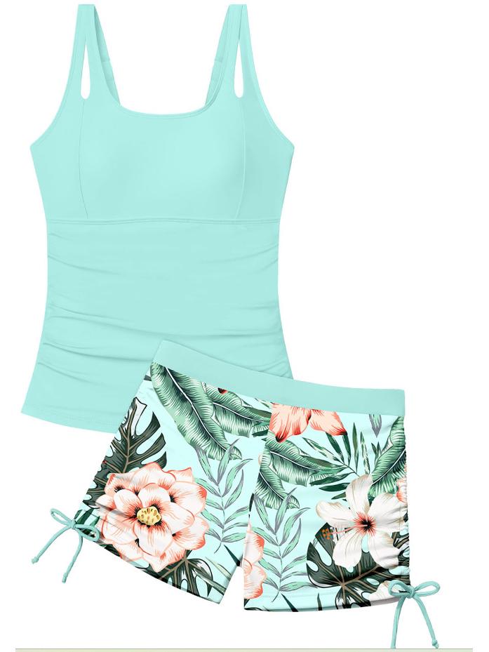 

Printed Children s Camisole & Shorts Set - New European/American Style 170 озеро синього кольору