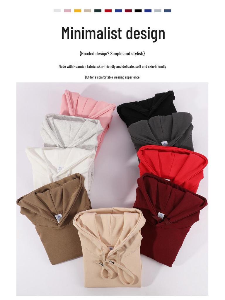 Customizable Men's Casual Loose Fit Hoodie 320g Cotton - Add Your Logo