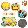 Pet Slow Feed Puzzle Mat: Anti-Choke Sniffing and Foraging Toy for Dogs and Cats