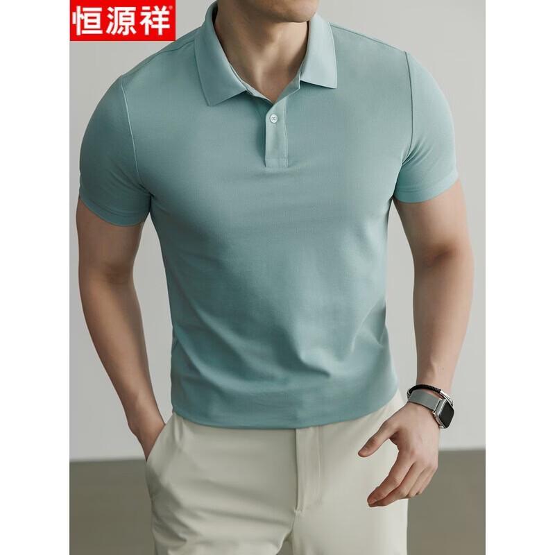 Hengyuanxiang Men's Summer Anti-Wrinkle Polo Shirt