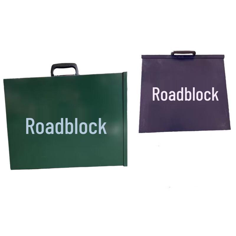 Spiked Road Blocker Guardrail