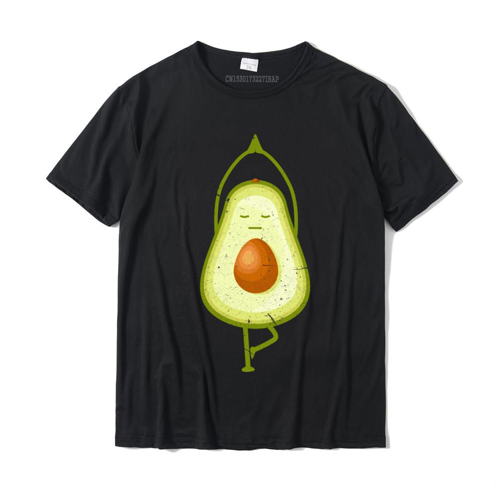 Avocado Yoga Funny Namaste Meditation Vegan Tees Fashion Unisex Tees Slim Fit T Shirts Cotton Casual