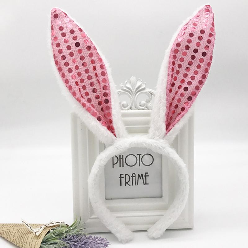 Bunny Ear Headband Prop Plush Hairband Costume Bunny Party Easter Decorations