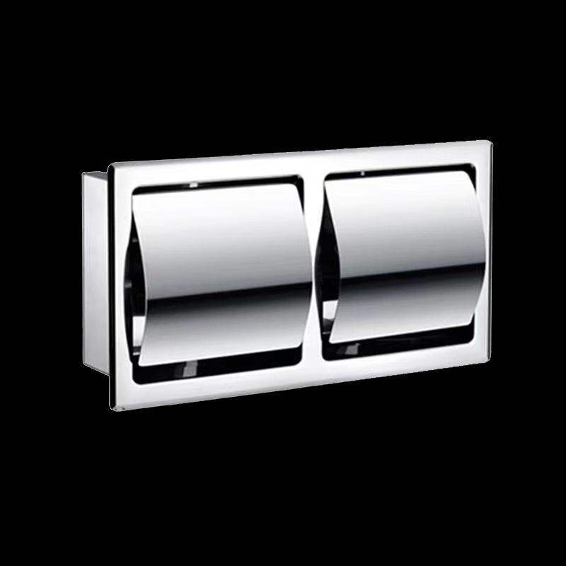 Juyuan AK16 Concealed Stainless Steel Double Tissue Box