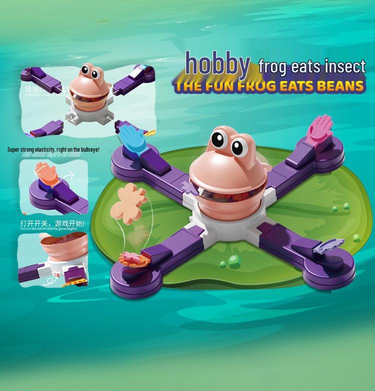 Elektrisches Frosch- & Dinosaurier-Projektionsspiel: Pädagogisches, von Bugs angetriebenes Abenteuerspielzeug für die Interaktion mehrerer Personen.