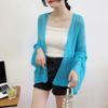 Sheer Crochet Knit Cardigan for Women Cover Up Long Sleeve Open Front Sweater Casual Knitwear Beach Outfit