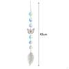 Crystal Hanging Prisms Pendant with Chain Home Decoration Premium Materials Versatile Use up