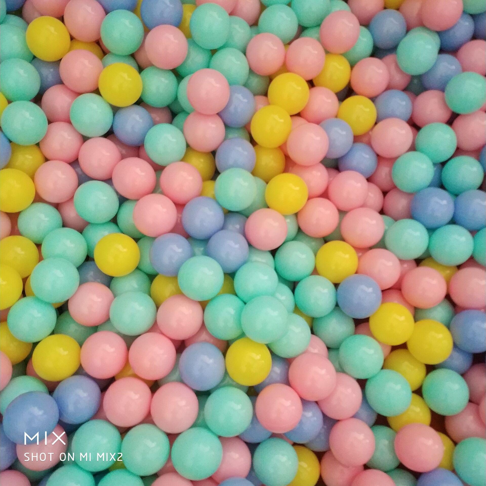 Macaron Colored Playground Balls: Colorful, Thickened Toy Balls for Children and Kindergarten Use 5.5cm Macaron Thickened