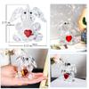 Cute Crystal Elephant Figurines Cut Glass Art Ornament Elephant Statues Animal Collectibles for Home Office Decorations