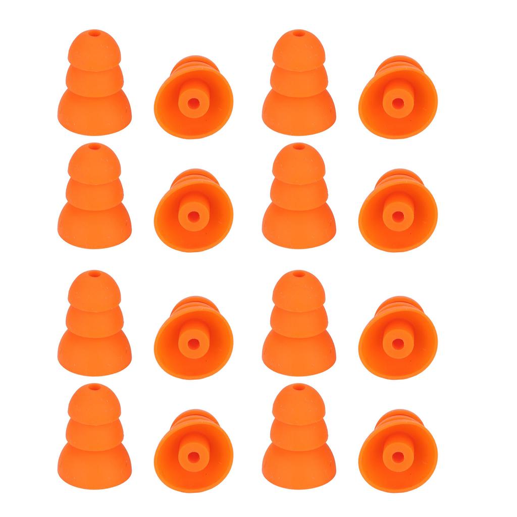 8 Pairs Ear Tips Replacement for for Se846 Se535 Se215 and Inner Hole 2.0‑3.5mm Earbud Orange
