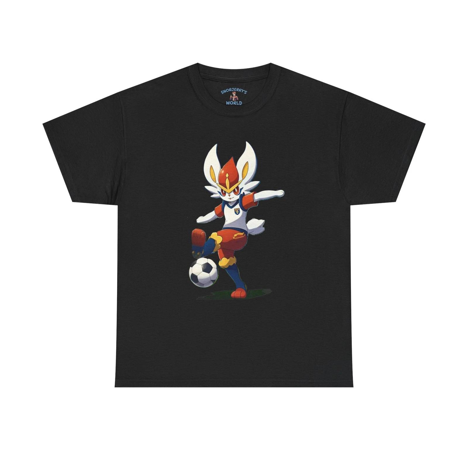 Fire Rabbit Striker - Unisex T-Shirt - Soccer Theme S