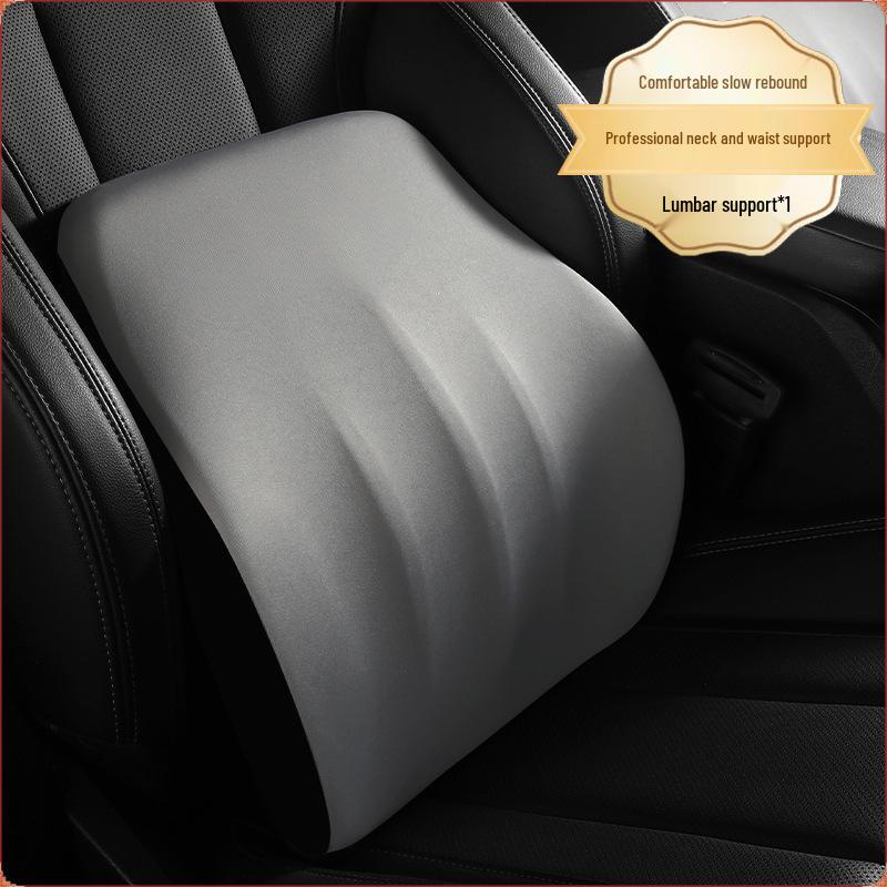 Premium Car Headrest & Lumbar Support Neck Pillow for Driver