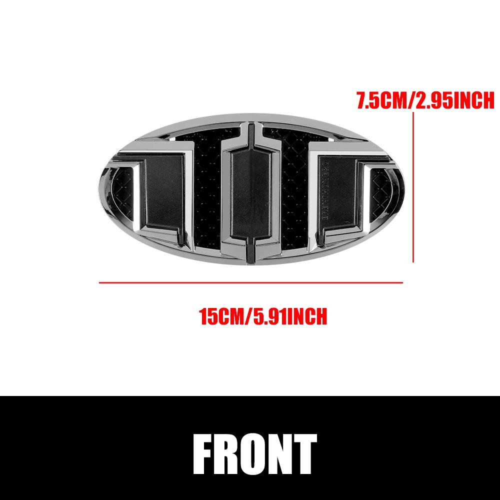 Car Accessories Front Grille Hood Rear Lid Trunk Stickers Badge For Kia Rio 2 3 K3 K5 Ceed Sportage Picanto Sorento Soul Optima
