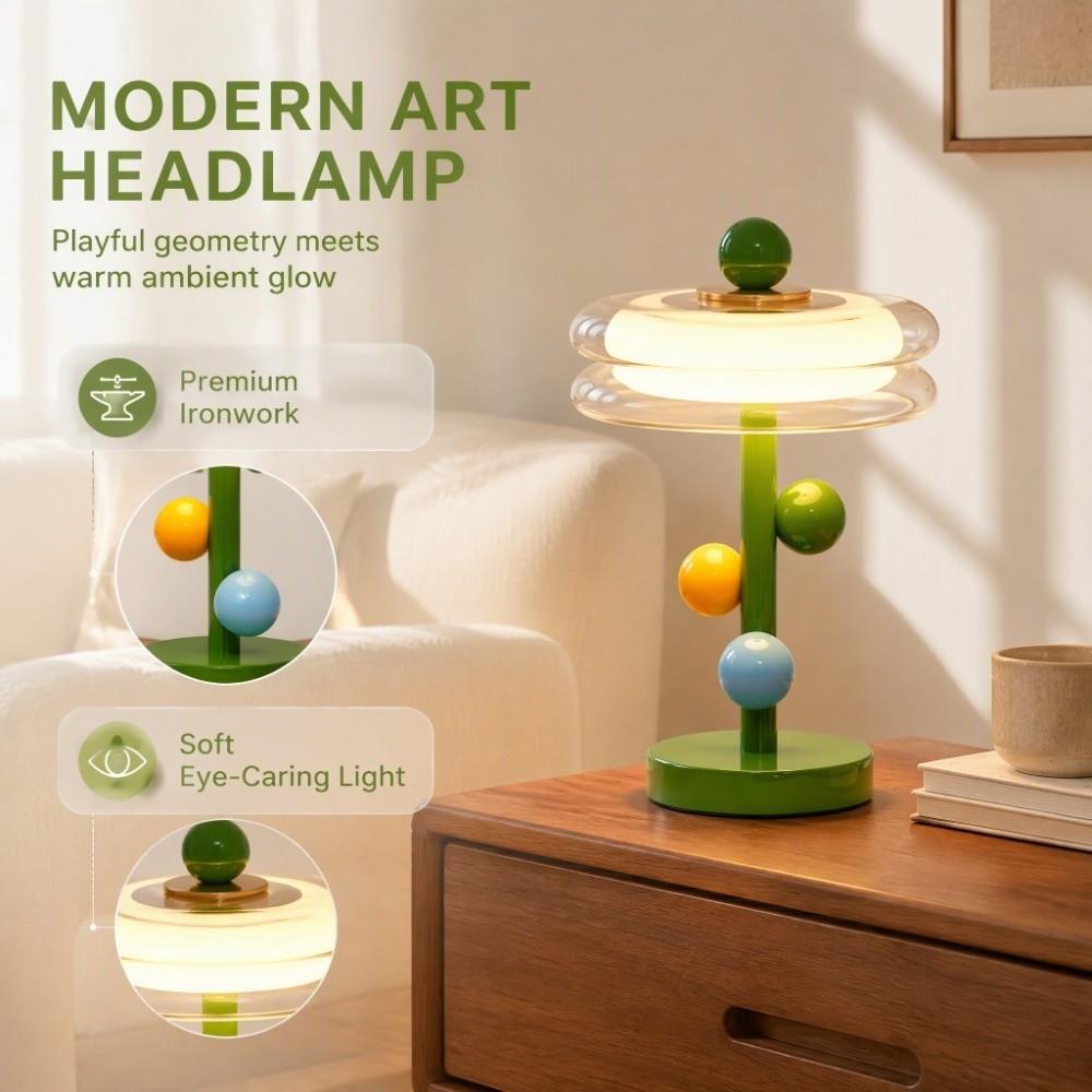 Color Contrast Bedside Lamp Macaron Color Night Light Modern Desk Lamp Bedside