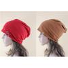 Women Men Autumn Winter Warm Knitted Cap Fashion Metal Ring Beanie Cap