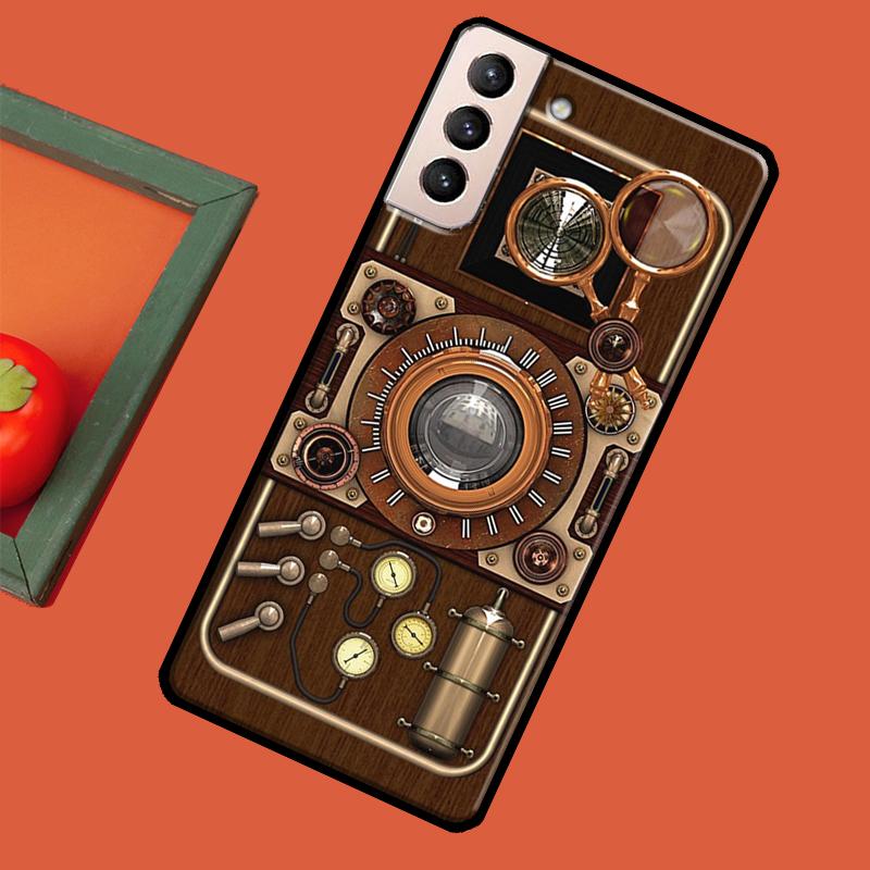Retro Camera Vintage Soft Case For Samsung Galaxy S23 S22 S21 Ultra Note 20 Note 10 S8 S9 S10 Plus S20 FE Cover