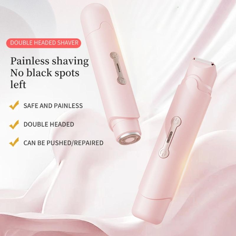 Quiet Motor Personal shavers with Rounded Ceramic Blades for Low Noise Full Body Grooming