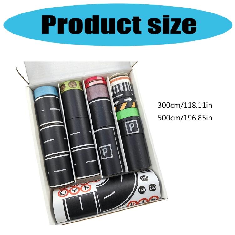 Road Track Sticker Tape Roadway Marking Sticker Safety Floor Tape For Indoor Directional Label and Kid Room Decoration