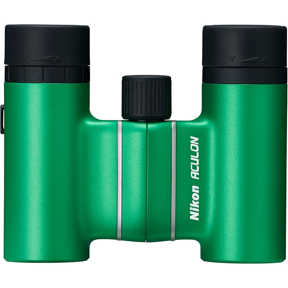 Nikon Aculon T02 8x21 Roof Prism Binoculars, 8x Magnification, 21mm Objective Lens, Green (ACULON ACT028X21GR)