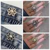 Button Clasps Flower Pants Button Tightener Waist Buckle Jean Buttons for Loose Jeans  Skirts