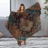 Bohemian Ethnic Pattern Velvet Throw Blanket Rug Decorative Sofa Bed Cushion Cover Home Decor