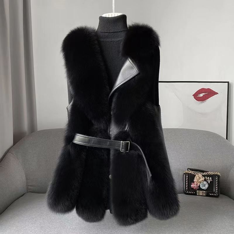 High Imitation Fox Fur Vest Women's Slim Slimming All-match Fashion Young Jacket