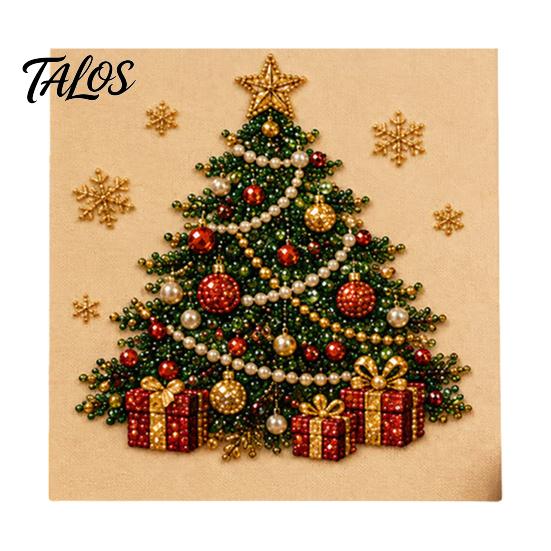 Regali di Natale pensati per gli appassionati Kit Artistico Pittura su Tela con Perle Finte Fai da Te, Kit per Artigianato con Perline Divertimento in Famiglia Adulti, Principianti, Babbo Natale Carino