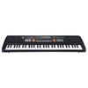 BIGFUN 61 Keys USB Electronic Organ Kids Electric Piano with Microphone Black Digital Music Electronic Keyboard with