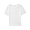 Langzi 25 Basic Round Neck Short Sleeve T-Shirt