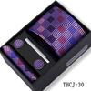 Men's 4-Piece Tie Gift Set for Business, Wedding, and Formal Wear.