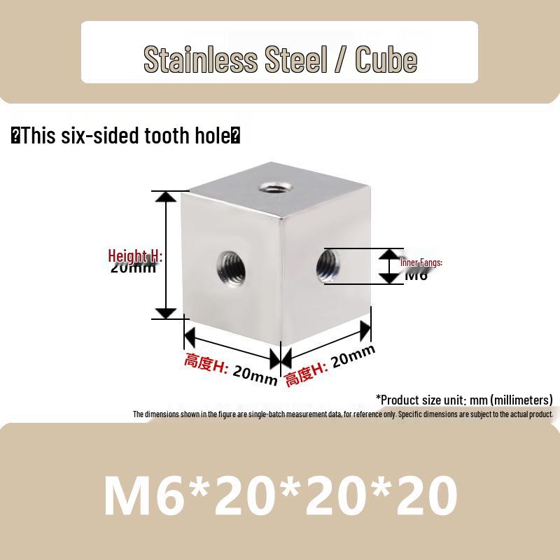 Aluminum Alloy Hex Nut Acrylic Connector Cap