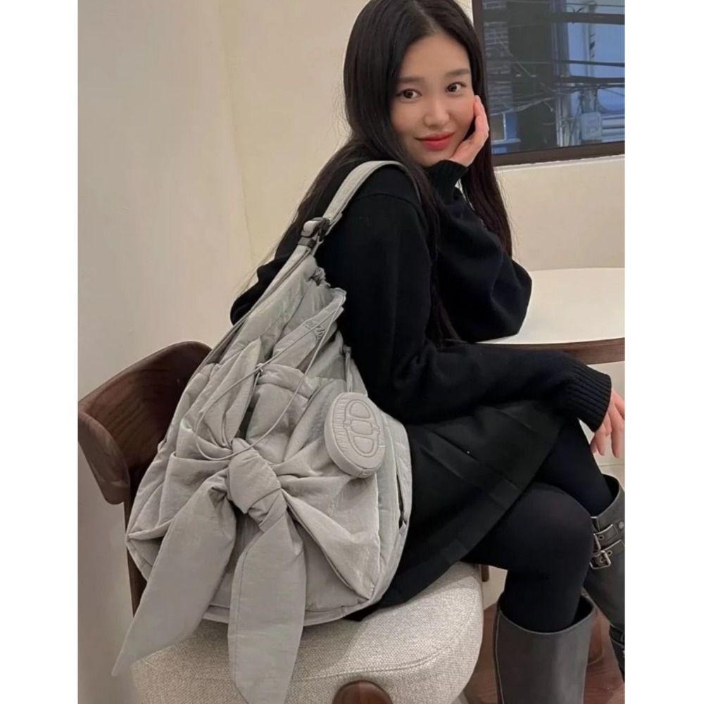 

Nylon Women Bag High-Capacity Handbag Fashion Shoulder Bag серый